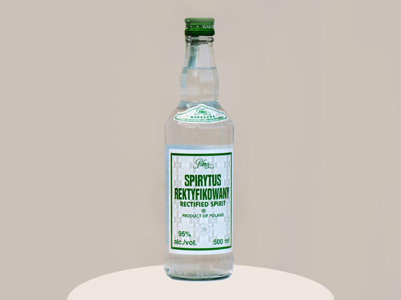 Butelka ze spirytusem